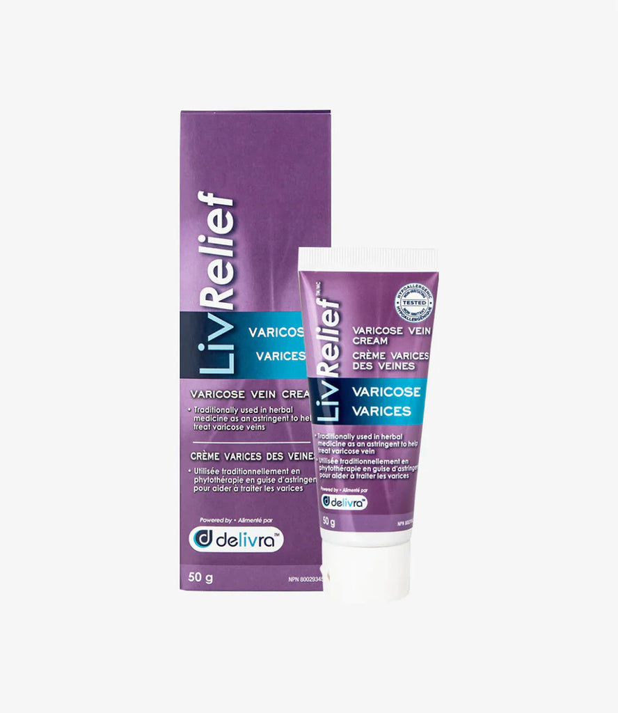 LivRelief Varicose Vein Cream - biosenseclinic.ca