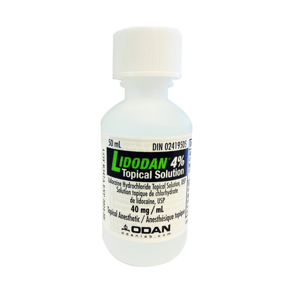 LIDODAN TOPICAL SOLUTION 4% LIDOCAINE HCL 40MG/ML - BiosenseClinic.ca