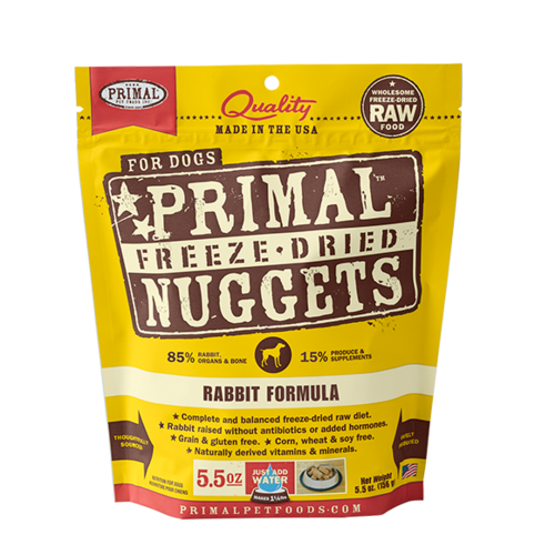 Raw Freeze Dried Canine Rabbit Formula - BiosenseClinic.ca