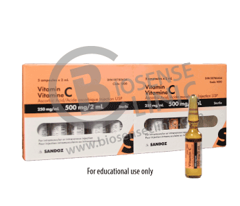 Vitamin C Injection - 250 mg/ml - BiosenseClinic.ca