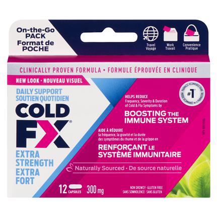 COLD-FX Extra Strength 300mg – 12 and 45 Capsule Sizes for Immune Support