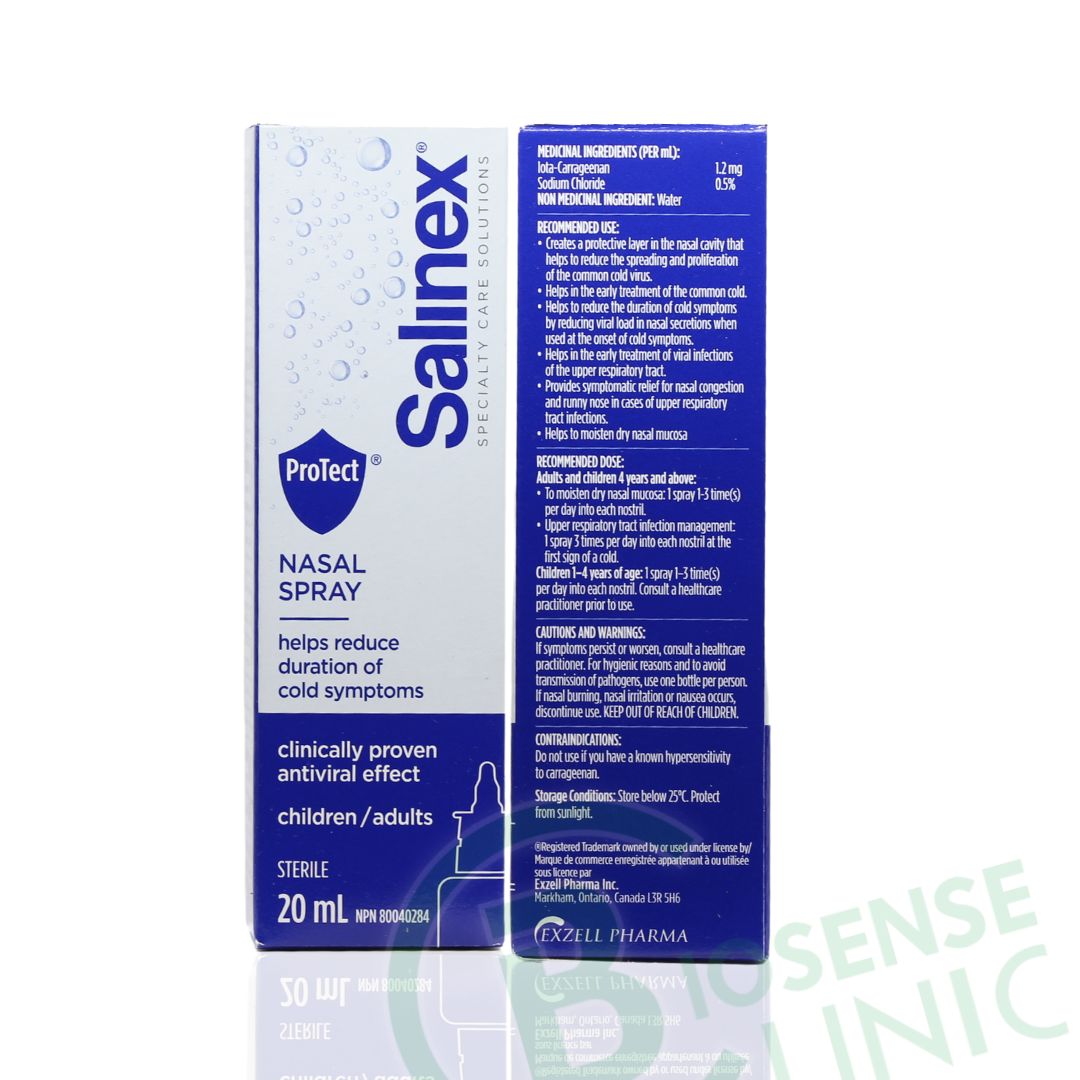 Buy Salinex Protect Nasal Spray for Antiviral Relief at BiosenseClinic.ca