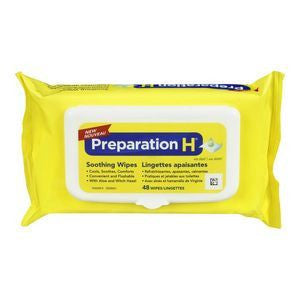 Preparation H Soothing Wipes With Aloe - BiosenseClinic.ca