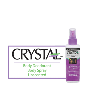 Crystal Body Deodorant Body Spray - Unscented - BiosenseClinic.ca
