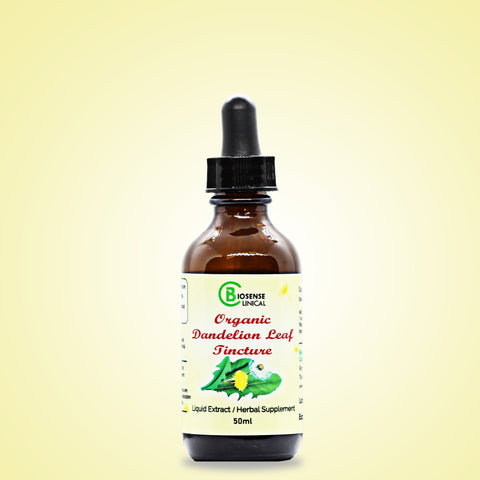 Organic Dandelion Leaf Tincture 50ml - biosenseclinic.ca