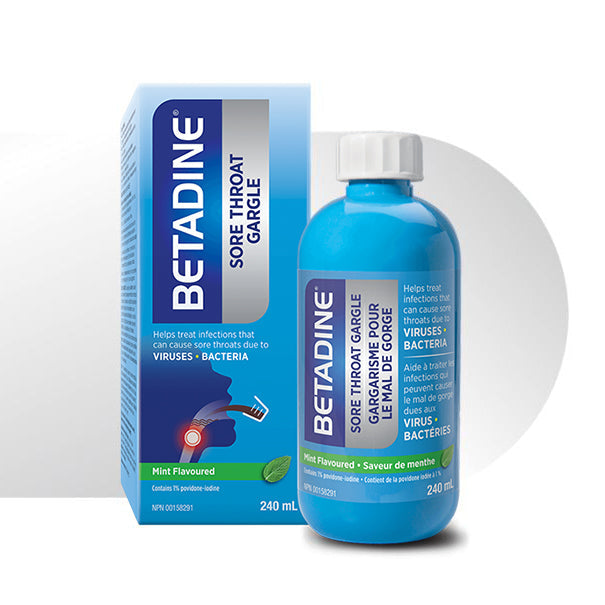 Betadine® Sore Throat Gargle - biosenseclinic.ca