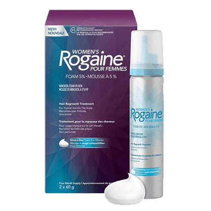 ROGAINE® Women’s Foam 60g x 2 - BiosenseClinic.ca