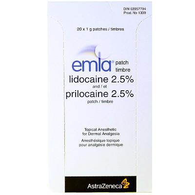 Emla Patch 20 x 1 gram - BiosenseClinic.ca