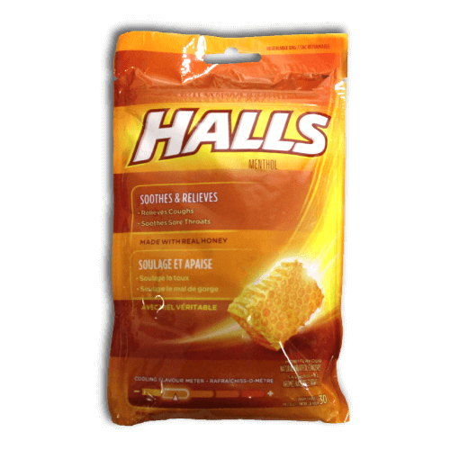 Halls Cough Drops (Honey) - BiosenseClinic.ca