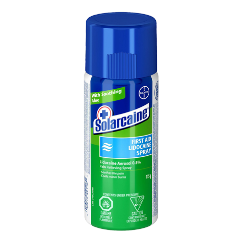 Solarcaine Lidocaine Spray 115 g - BiosenseClinic.ca
