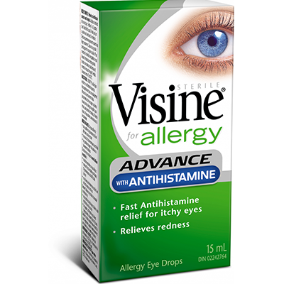 Visine Advance with Antihistamine Allergy - BiosenseClinic.ca