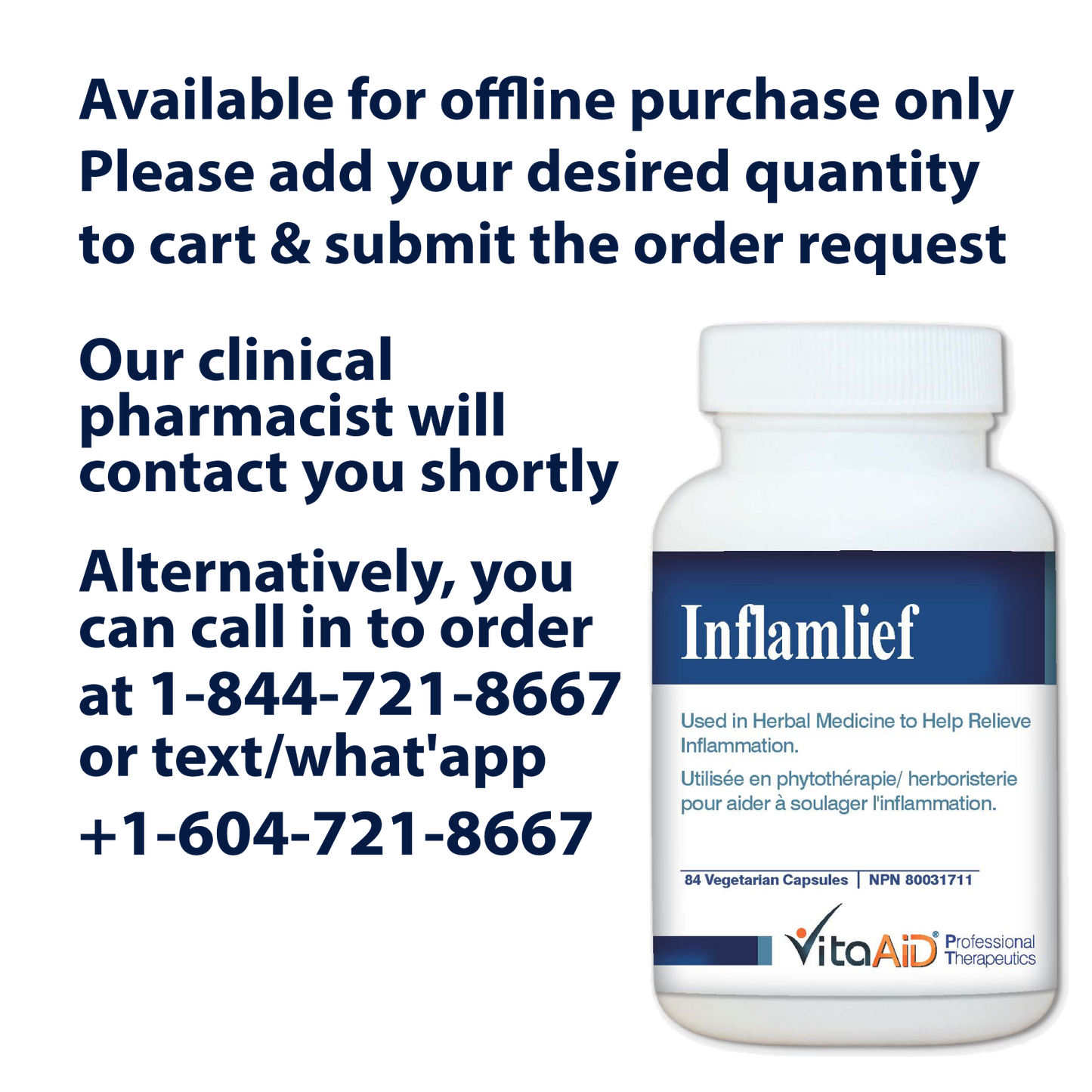 VitaAid Inflamlief - BiosenseClinic.ca