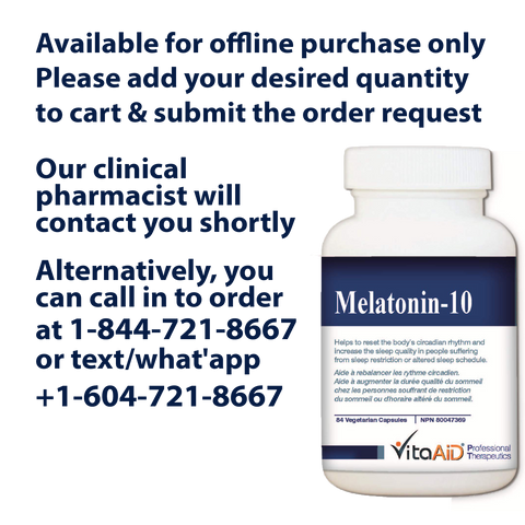 VitaAid Melatonin-10 - BiosenseClinic.ca