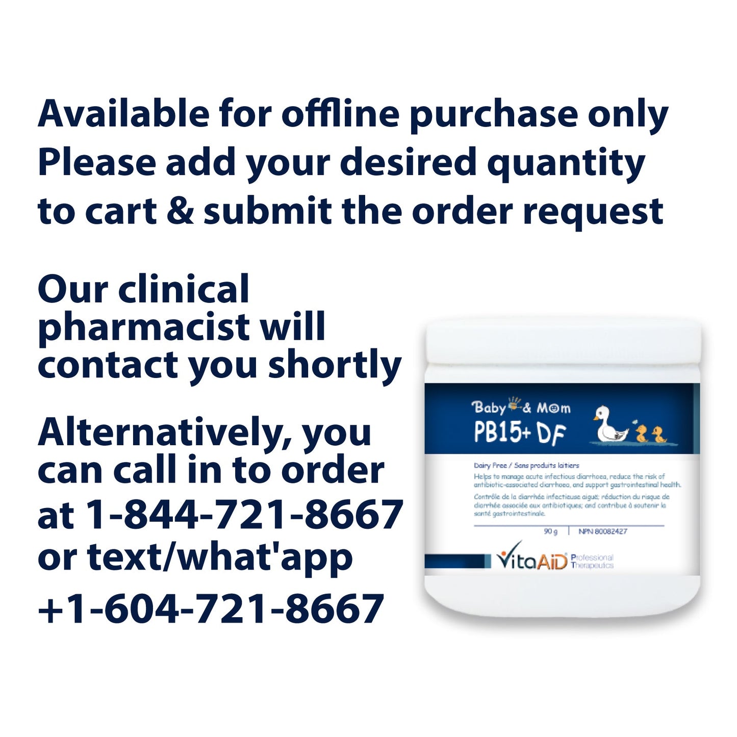 VitaAid Baby & Mom PB15+ DF - biosenseclinic.ca